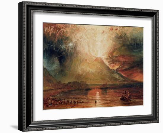 Mount Vesuvius in Eruption, 1817 (W/C on Paper)-JMW Turner-Framed Giclee Print
