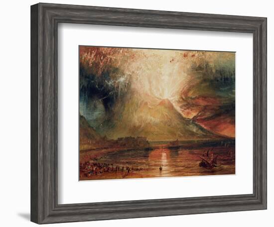 Mount Vesuvius in Eruption, 1817 (W/C on Paper)-JMW Turner-Framed Giclee Print