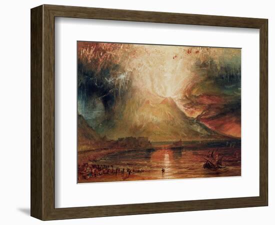 Mount Vesuvius in Eruption, 1817 (W/C on Paper)-JMW Turner-Framed Giclee Print