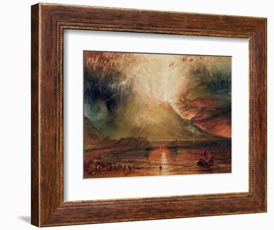 Mount Vesuvius in Eruption, 1817 (W/C on Paper)-JMW Turner-Framed Giclee Print