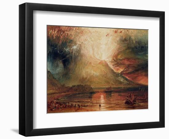 Mount Vesuvius in Eruption, 1817 (W/C on Paper)-JMW Turner-Framed Giclee Print