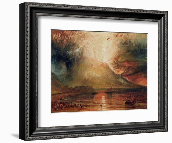 Mount Vesuvius in Eruption, 1817 (W/C on Paper)-JMW Turner-Framed Giclee Print