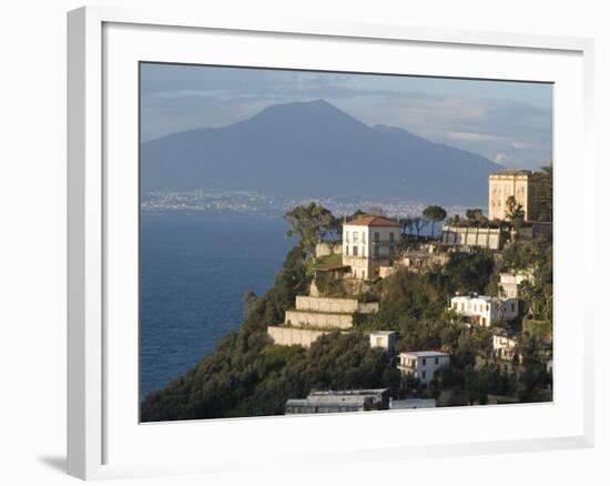 Mount Vesuvius View and Vico Equense, Near Naples, Campania, Italy, Mediterranean, Europe-Ethel Davies-Framed Photographic Print