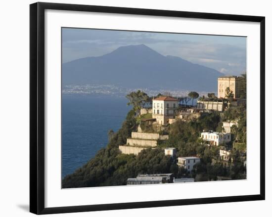 Mount Vesuvius View and Vico Equense, Near Naples, Campania, Italy, Mediterranean, Europe-Ethel Davies-Framed Photographic Print