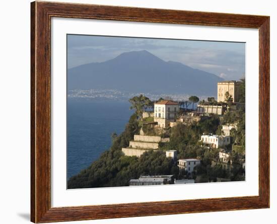 Mount Vesuvius View and Vico Equense, Near Naples, Campania, Italy, Mediterranean, Europe-Ethel Davies-Framed Photographic Print