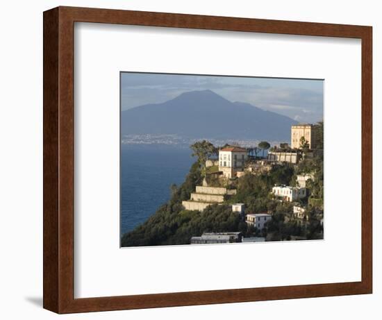 Mount Vesuvius View and Vico Equense, Near Naples, Campania, Italy, Mediterranean, Europe-Ethel Davies-Framed Photographic Print