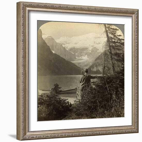 Mount Victoria, Rocky Mountains, Alberta, Canada-Underwood & Underwood-Framed Photographic Print