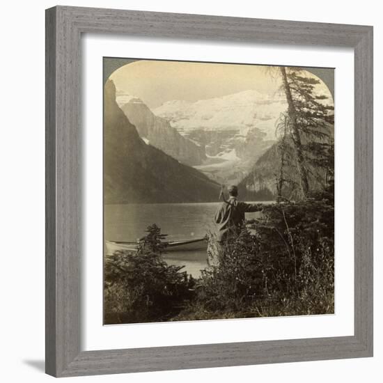 Mount Victoria, Rocky Mountains, Alberta, Canada-Underwood & Underwood-Framed Photographic Print