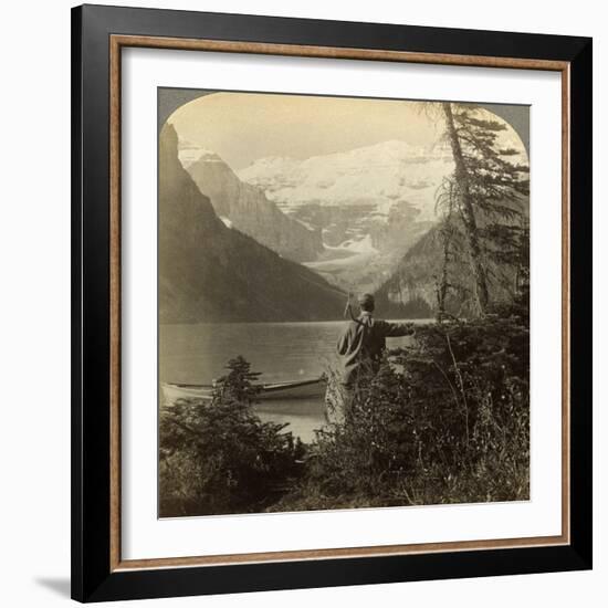 Mount Victoria, Rocky Mountains, Alberta, Canada-Underwood & Underwood-Framed Photographic Print