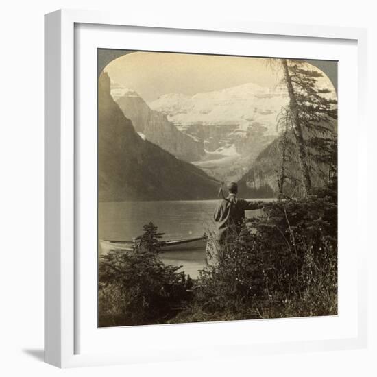 Mount Victoria, Rocky Mountains, Alberta, Canada-Underwood & Underwood-Framed Photographic Print