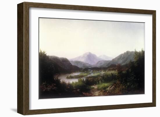 Mount Washington, Conway Valley, New Hampshire (Oil on Canvas)-William Charles Anthony Frerichs-Framed Giclee Print