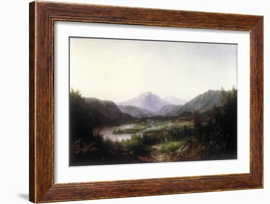 Mount Washington, Conway Valley, New Hampshire (Oil on Canvas)-William Charles Anthony Frerichs-Framed Giclee Print