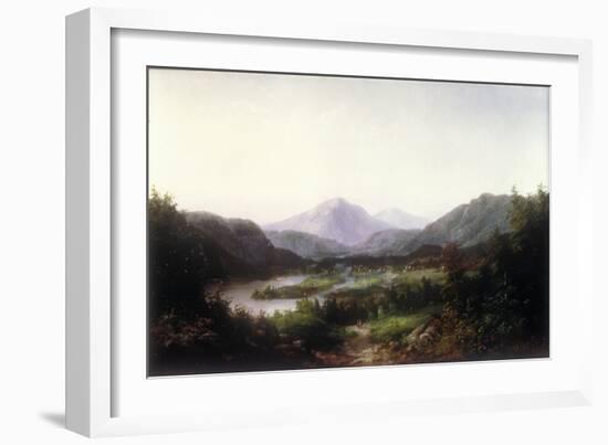 Mount Washington, Conway Valley, New Hampshire (Oil on Canvas)-William Charles Anthony Frerichs-Framed Giclee Print