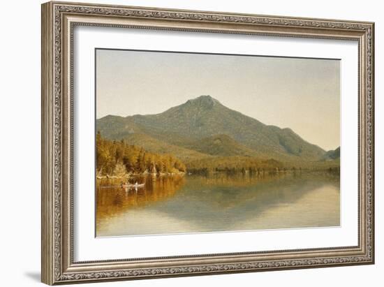 Mount Whiteface from Lake Placid, in the Adirondacks-Albert Bierstadt-Framed Giclee Print