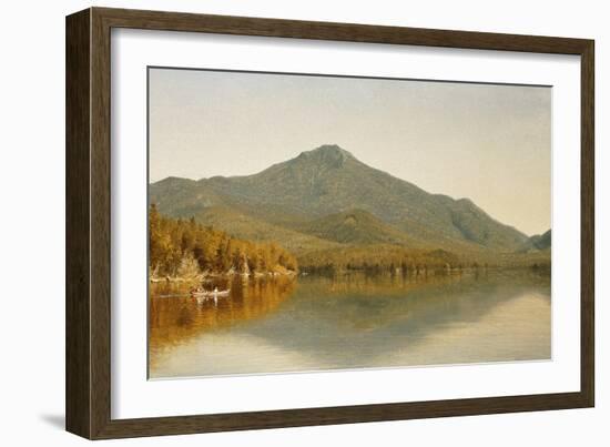 Mount Whiteface from Lake Placid, in the Adirondacks-Albert Bierstadt-Framed Giclee Print