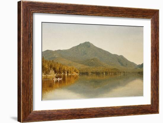 Mount Whiteface from Lake Placid, in the Adirondacks-Albert Bierstadt-Framed Giclee Print