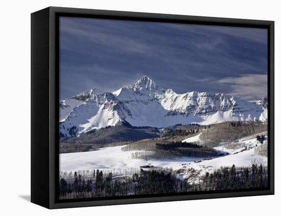 Mount Wilson in the Winter, Uncompahgre National Forest, Colorado, USA, North America-James Hager-Framed Premier Image Canvas