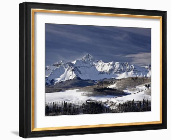 Mount Wilson in the Winter, Uncompahgre National Forest, Colorado, USA, North America-James Hager-Framed Photographic Print