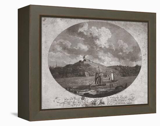 'Mount Wise Fort, Plymouth Dock.', 1780-Benjamin Thomas Pouncy-Framed Premier Image Canvas