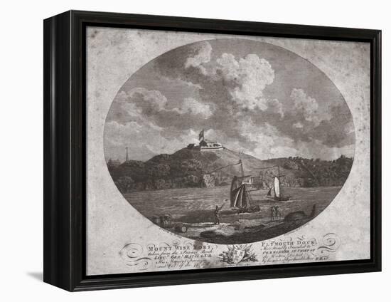 'Mount Wise Fort, Plymouth Dock.', 1780-Benjamin Thomas Pouncy-Framed Premier Image Canvas