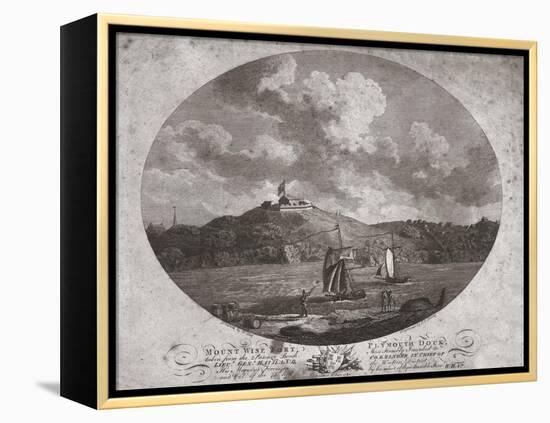 'Mount Wise Fort, Plymouth Dock.', 1780-Benjamin Thomas Pouncy-Framed Premier Image Canvas