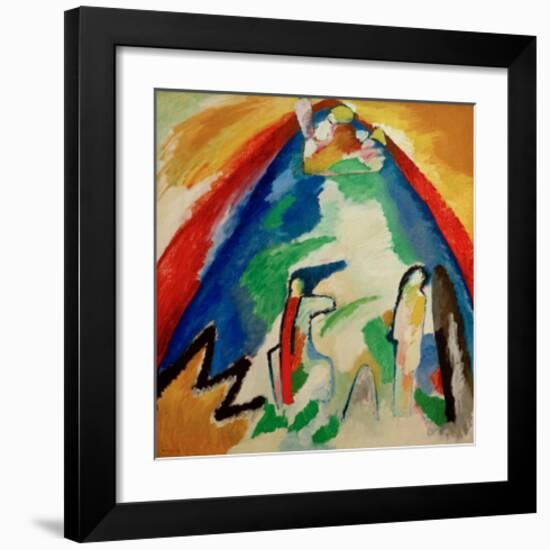 Mountain, 1909-Wassily Kandinsky-Framed Giclee Print