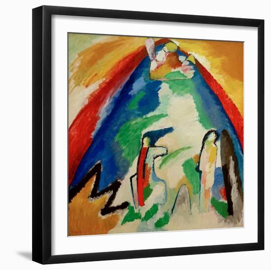 Mountain, 1909-Wassily Kandinsky-Framed Giclee Print
