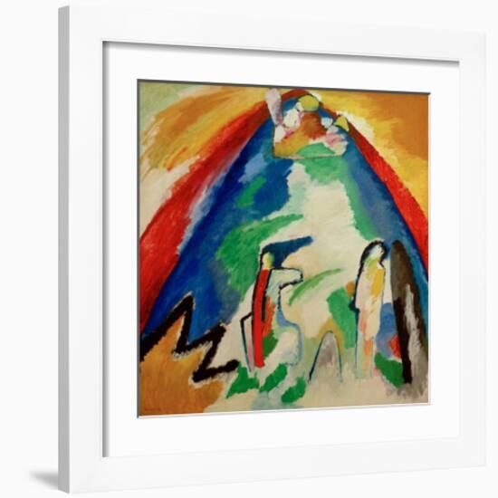 Mountain, 1909-Wassily Kandinsky-Framed Giclee Print