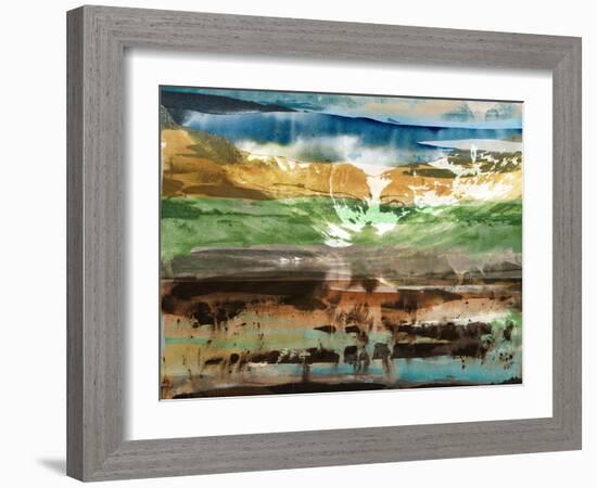 Mountain Abstract II-Sisa Jasper-Framed Art Print