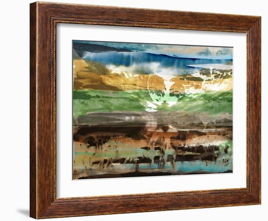 Mountain Abstract II-Sisa Jasper-Framed Art Print