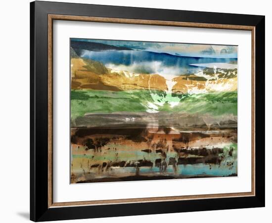 Mountain Abstract II-Sisa Jasper-Framed Art Print