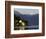 Mountain and Houses Reflecting in Fjord Waters, Norway-Michele Molinari-Framed Photographic Print