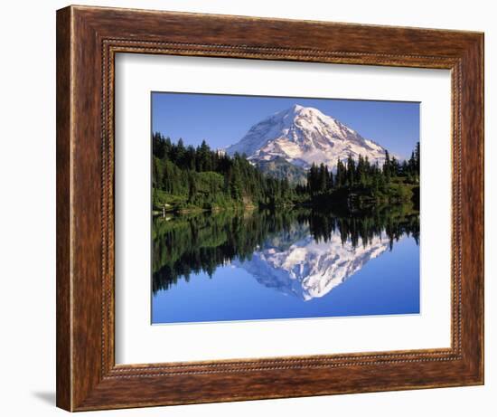 Mountain and Reflection-John Luke-Framed Photographic Print