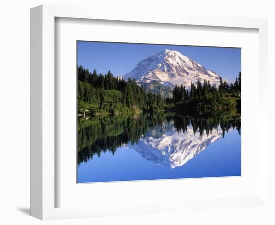 Mountain and Reflection-John Luke-Framed Photographic Print