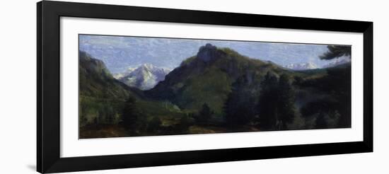 Mountain Beloved of Spring, C.1906-07 (Oil on Canvas)-Arthur Bowen Davies-Framed Giclee Print