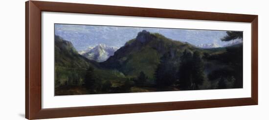 Mountain Beloved of Spring, C.1906-07 (Oil on Canvas)-Arthur Bowen Davies-Framed Giclee Print
