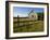 Mountain bike and barn on Birch Hill, New Durham, New Hampshire, USA-Jerry & Marcy Monkman-Framed Photographic Print