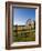 Mountain bike and barn on Birch Hill, New Durham, New Hampshire, USA-Jerry & Marcy Monkman-Framed Photographic Print