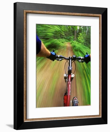 Mountain Bike Trail Riding-Chuck Haney-Framed Photographic Print