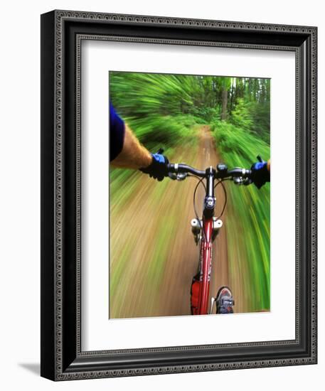 Mountain Bike Trail Riding-Chuck Haney-Framed Photographic Print