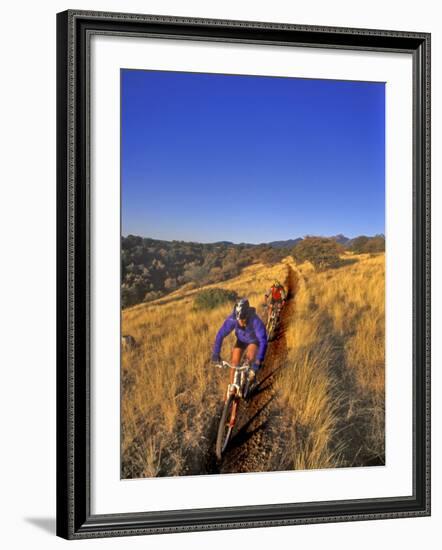 Mountain Bikers on the Arizona Trail, USA-Chuck Haney-Framed Photographic Print