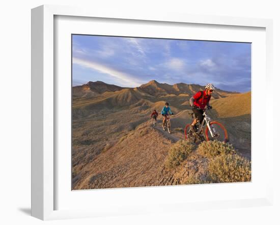 Mountain Bikers on the Zippy Doo Dah Trail in Fruita, Colorado, Usa-Chuck Haney-Framed Photographic Print