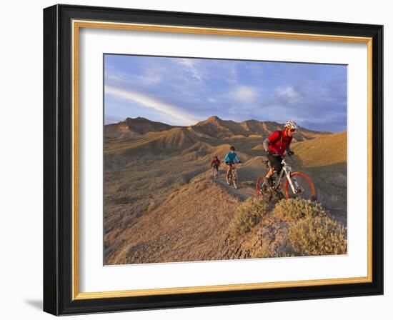 Mountain Bikers on the Zippy Doo Dah Trail in Fruita, Colorado, Usa-Chuck Haney-Framed Photographic Print