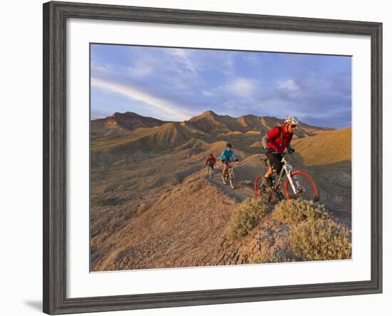 Mountain Bikers on the Zippy Doo Dah Trail in Fruita, Colorado, Usa-Chuck Haney-Framed Photographic Print