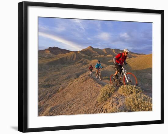 Mountain Bikers on the Zippy Doo Dah Trail in Fruita, Colorado, Usa-Chuck Haney-Framed Photographic Print