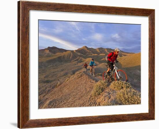 Mountain Bikers on the Zippy Doo Dah Trail in Fruita, Colorado, Usa-Chuck Haney-Framed Photographic Print