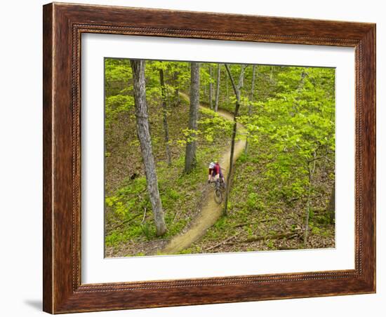 Mountain Biking at Brown County State Park in Indiana, Usa-Chuck Haney-Framed Photographic Print