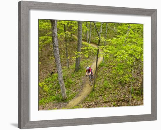 Mountain Biking at Brown County State Park in Indiana, Usa-Chuck Haney-Framed Photographic Print