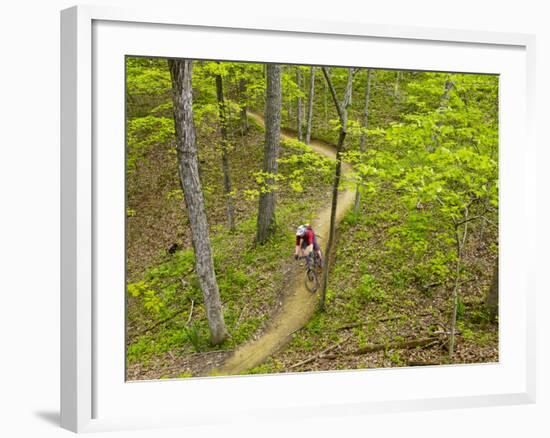 Mountain Biking at Brown County State Park in Indiana, Usa-Chuck Haney-Framed Photographic Print