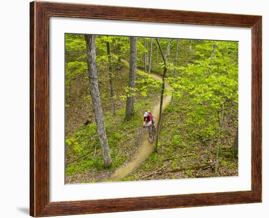 Mountain Biking at Brown County State Park in Indiana, Usa-Chuck Haney-Framed Photographic Print